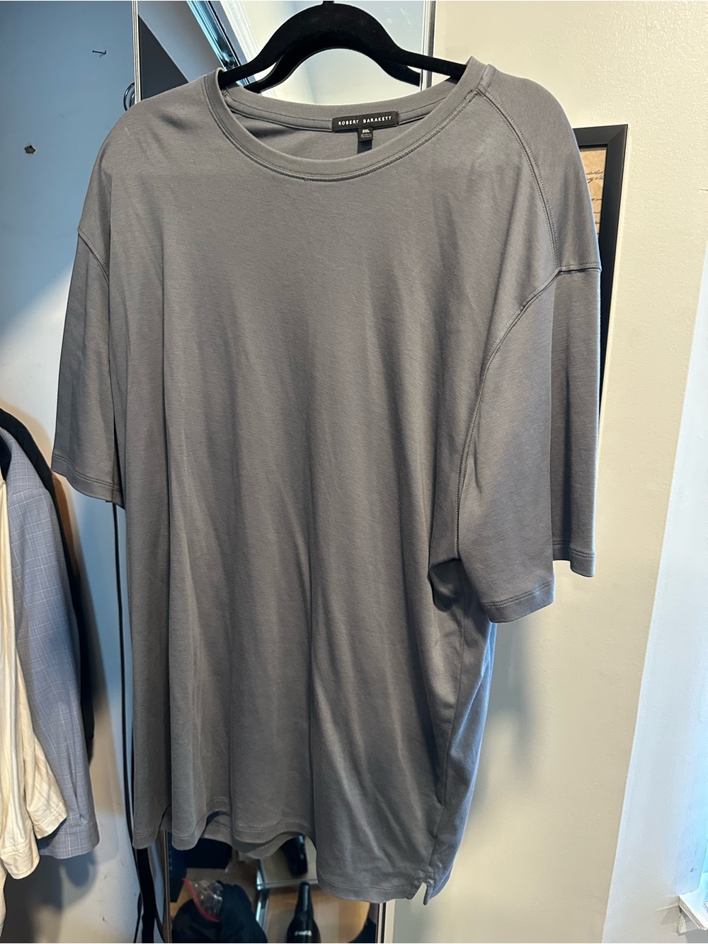 Robert Barakett Men's Short-Sleeve Crewneck Tee in Gray